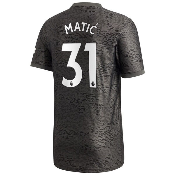 Camiseta Manchester United NO.31 Matic Segunda Equipación 2020-2021 Negro